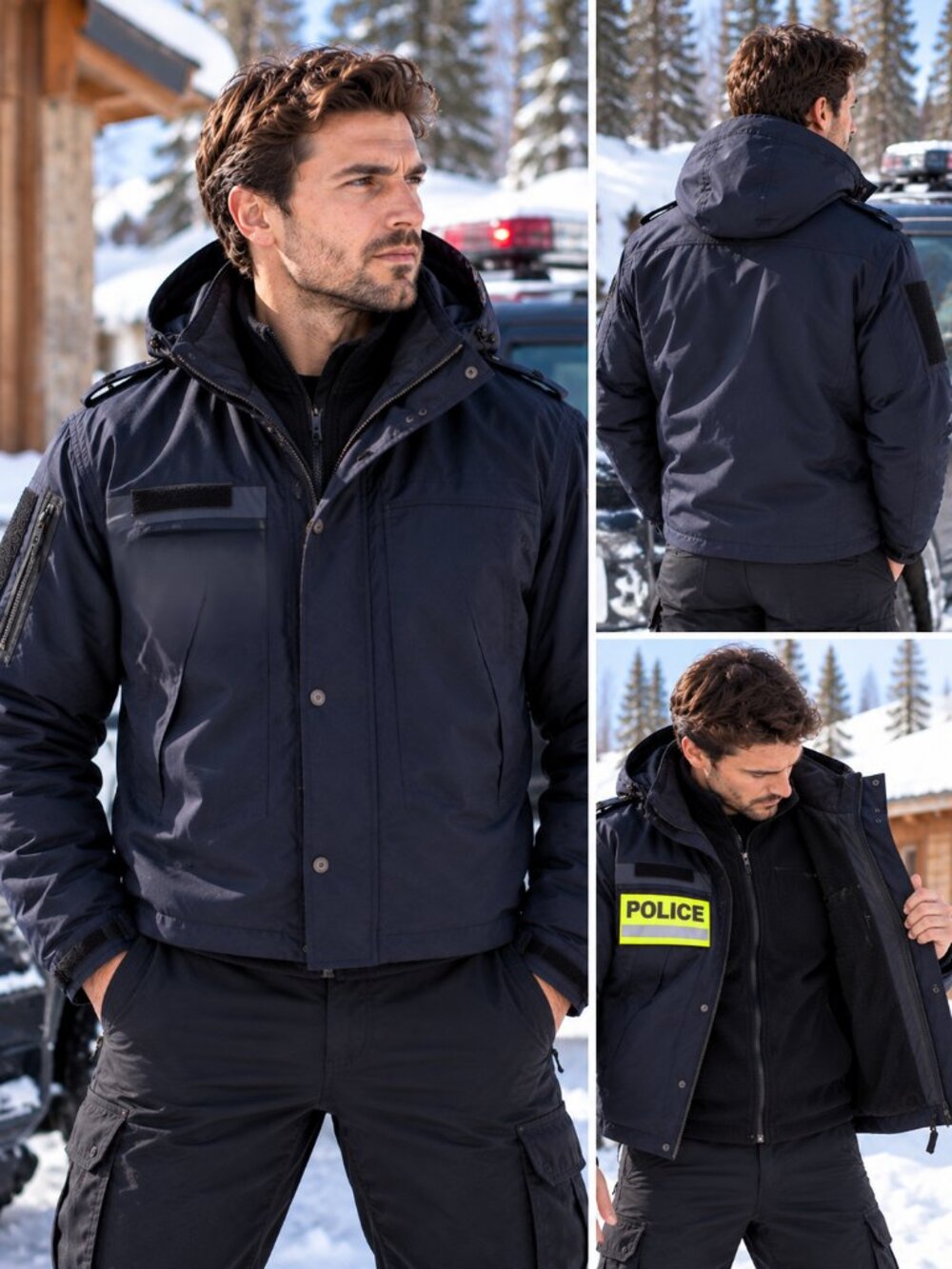 Artex Police Patrol Jacket XL Regular Navy Tactical 3 in 1 Fleece